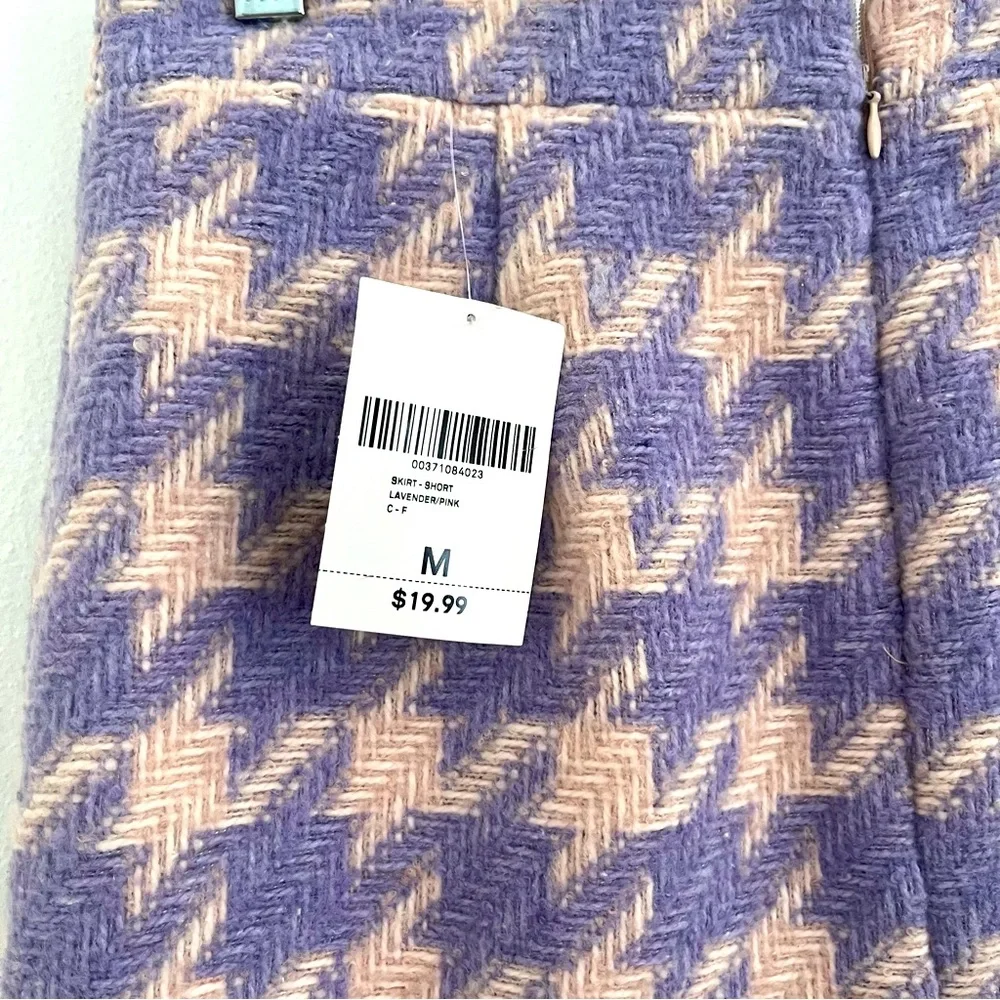 Forever 21 Tweed Skirt Purple and Pink Size Medium - Picture 9 of 12